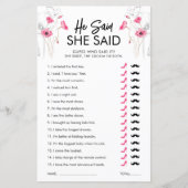 Roze bloemen zei dat ze het spel zei |  (Voorkant)