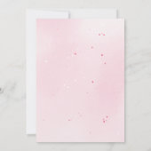 Roze Bloemen Zoet Zestien Elegant Verjaardagsfeest Kaart (Achterkant)