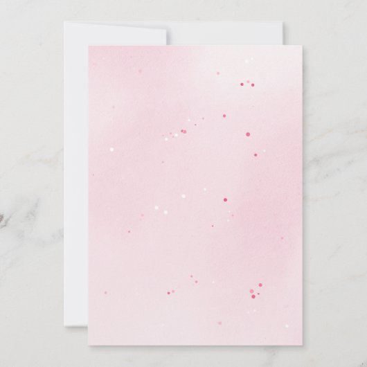 Roze Bloemen Zoet Zestien Elegant Verjaardagsfeest Kaart (Achterkant)