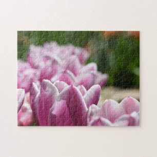 Roze bloemen zomertuin Natuur Fotografie Legpuzzel