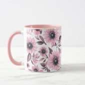 Roze Bloemen Zonnebloem Mok (Links)