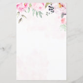 Roze Bloemen Zou ze liever Vrijgezellenfeest spel (Achterkant)