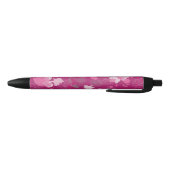 roze bloemen zwarte inkt pen (Bodem)