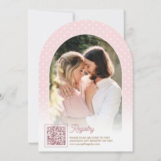 Roze Bloemenanker Nautische Boog Vrijgezellenfeest Kaart (Achterkant)