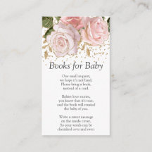 Roze bloemenboeken voor babyshower bijlage