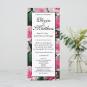 roze bloemenboho groen patroon (Staand voorkant)