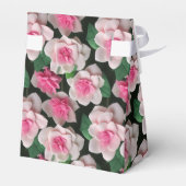  roze bloemenboho groen patroon bedankdoosjes (Achterkant)