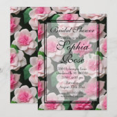  roze bloemenboho groen patroon kaart (Voorkant / Achterkant)