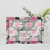 roze bloemenboho groen patroon kaart (Staand voorkant)