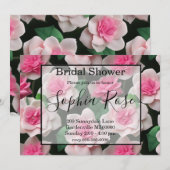 roze bloemenboho groen patroon kaart (Voorkant / Achterkant)