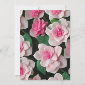  roze bloemenboho groen patroon kaart (Achterkant)