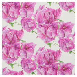 Roze bloemenbougainvillea waterverf stof