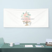 Roze Bloemencake bakkerij Spandoek (Beurs)