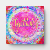  roze bloemendankbaarheid Inspirerend ezel Fotoplaat (Voorkant)