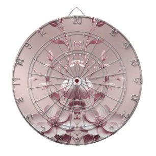 Roze Bloemendartbord Dartbord