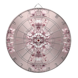Roze Bloemendartbord Dartbord