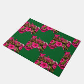 Roze Bloemendekmat Deurmat (Schuin)