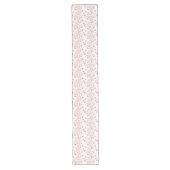 Roze Bloemendesign Lange Tafelloper (Voorkant)