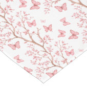 Roze Bloemendesign Lange Tafelloper (Hoek)