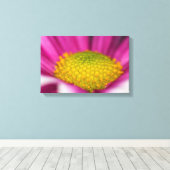 Roze bloemendoek canvas afdruk (Insitu (Houten vloer))