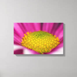 Roze bloemendoek canvas afdruk