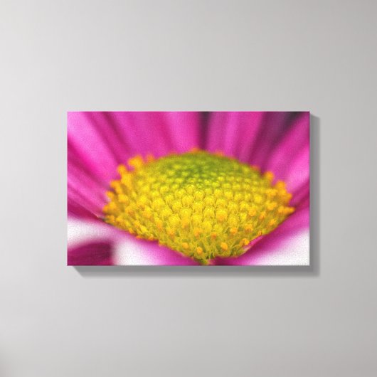 Roze bloemendoek canvas afdruk (Voorkant)