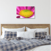 Roze bloemendoek canvas afdruk (Insitu (Slaapkamer))