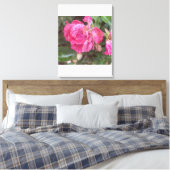 roze bloemendruk Grreyforaday Canvas Afdruk (Insitu (Slaapkamer))