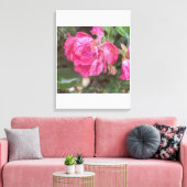 roze bloemendruk Grreyforaday Canvas Afdruk (Insitu (Woonkamer))