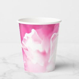 Roze bloemendruk papieren bekertje bekers