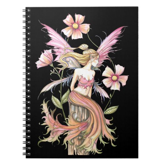Roze Bloemenfee Notitieboek (Voorkant)