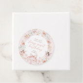 Roze Bloemenfee Verjaardag Bedankjes Labels (In situ)