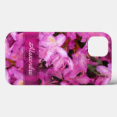 roze bloemenfoto gepersonaliseerd Case-Mate iPhone case (Achterkant (horizontaal))