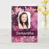 Roze bloemenfoto sjabloon (Gele Bloem)