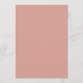 Roze bloemengardern baby shower menu (Achterkant)