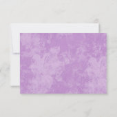 Roze Bloemengebonden RSVP Kaart (Achterkant)