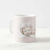 Roze Bloemengel Koffiemok (Voorkant links)