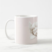 Roze Bloemengel Koffiemok (Links)