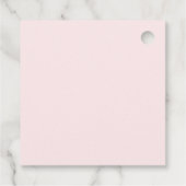 Roze bloemengrans eerste communie DIY Bedankjes Labels (Achterkant)