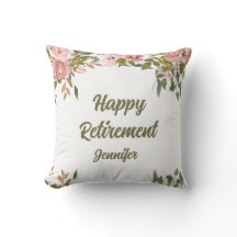 Roze Bloemengroen Rustiek Boho Happy Retirement