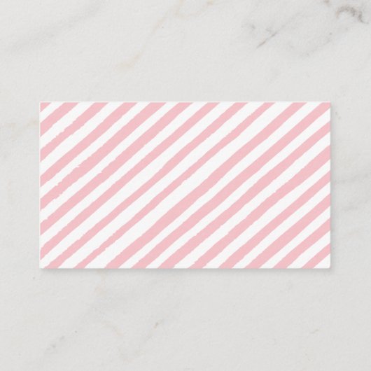 Roze bloemenhert baby meisje douche luier loterij informatiekaartje (Achterkant)