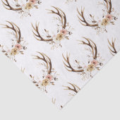 Roze bloemenhertengewei tissuepapier (Detail)