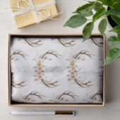 Roze bloemenhertengewei tissuepapier (Geschenk)