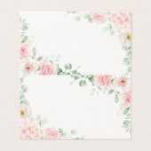 Roze Bloemenhortensia Bloom Place Card Tafeldecor Kaart (Buitenkant ongevouwen)