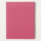 Roze Bloemeninkt Illustratie Douanenaam Planner (Achterkant)