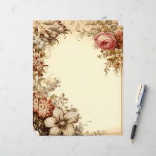 roze bloemenjunk Journal briefpapier