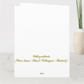 Roze bloemenkaart voor gepensioneerde leerkracht kaart (Achterkant)