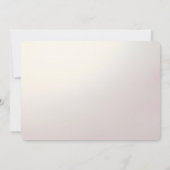 Roze bloemenkader Bewaar de datum Save The Date (Achterkant)