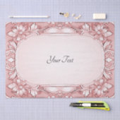 Roze bloemenkader tissuepapier (Craft)