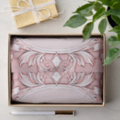 Roze bloemenkader tissuepapier (Geschenk)